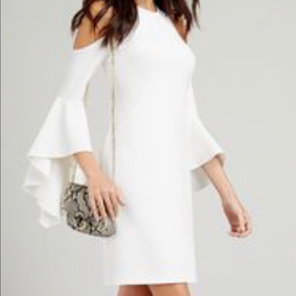 Vince Camuto Off Shoulder White Dress with Tags